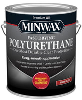 Minwax 319010000 Polyurethane, Semi-Gloss, Liquid, Clear, 1 gal, Can